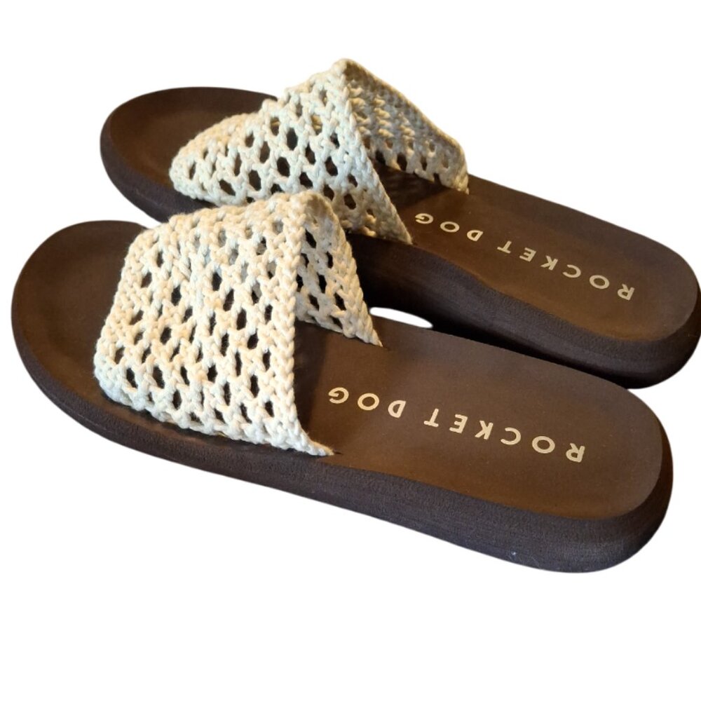Rocket Dog Crochet Sandals, Size 10